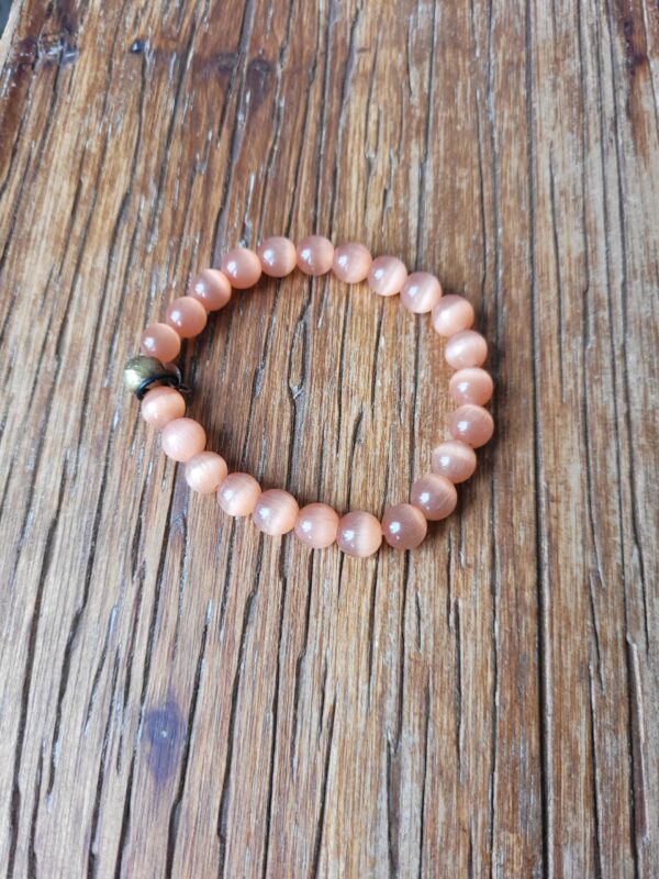 Peach Selenite Bracelet