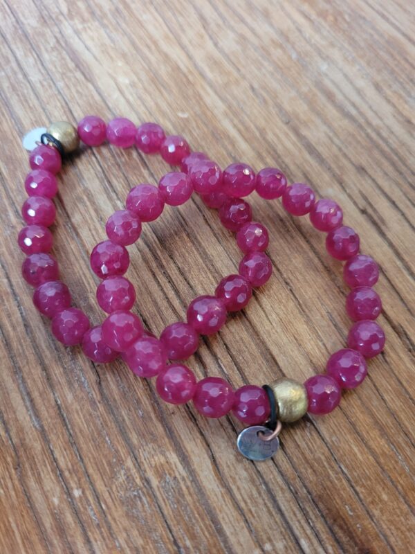 Raspberry Jade Bracelet